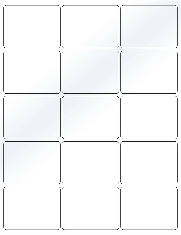 6 SHEETS 2″x2-3/4″ BLANK WHITE *GLOSSY* STICKERS~WEDDINGS-FAVORS-GIFTS-BAGS