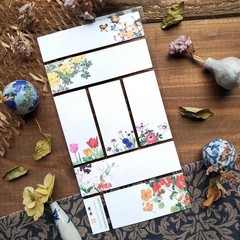 Stickii – Flower Labels – 1 Spring Garden Florals Sticker Sheet – Crafts Gifts