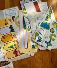 Lot of Scrapbooking Paper, Stickers, Die Cuts, Junk Journaling, Crafts, Origami