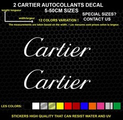 2 Cartier Decorative Stickers – Vehicles & Accessories, 2 Piece Set