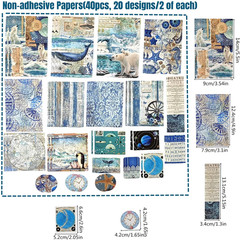 100 PCS Vintage Ephemera Pack Journaling Scrapbooking Supplies Scrapbook Sticker