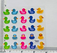 Violette Stickers Spring Colorful Ducks Ducky Crafts Planner Supply Scrapbook
