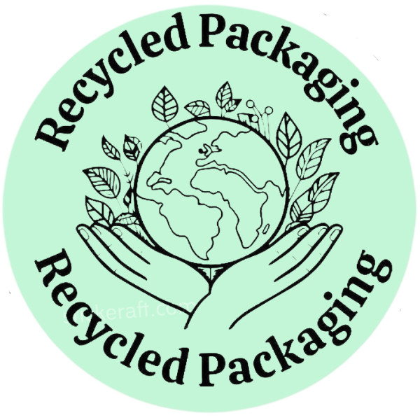 50 Recycled Packaging Stickers 2” | Eco Friendly | Small Business