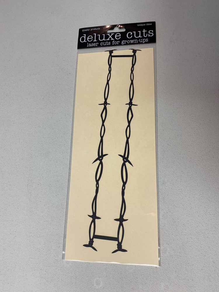 Deluxe Cuts BARBED WIRE BORDER Laser Die-Cuts(1pc) NEW