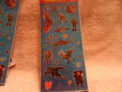 5 Packs Dragon2 Holograhic stickers from Hallmark