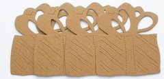 (4) PRESENTS – Birthday Christmas Gift Bare Chipboard Die Cuts – 3 1/4″ x 3 3/4″