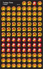 Turkey Time Stickers – 800 Cartoon SuperShapes for Classroom Incentives