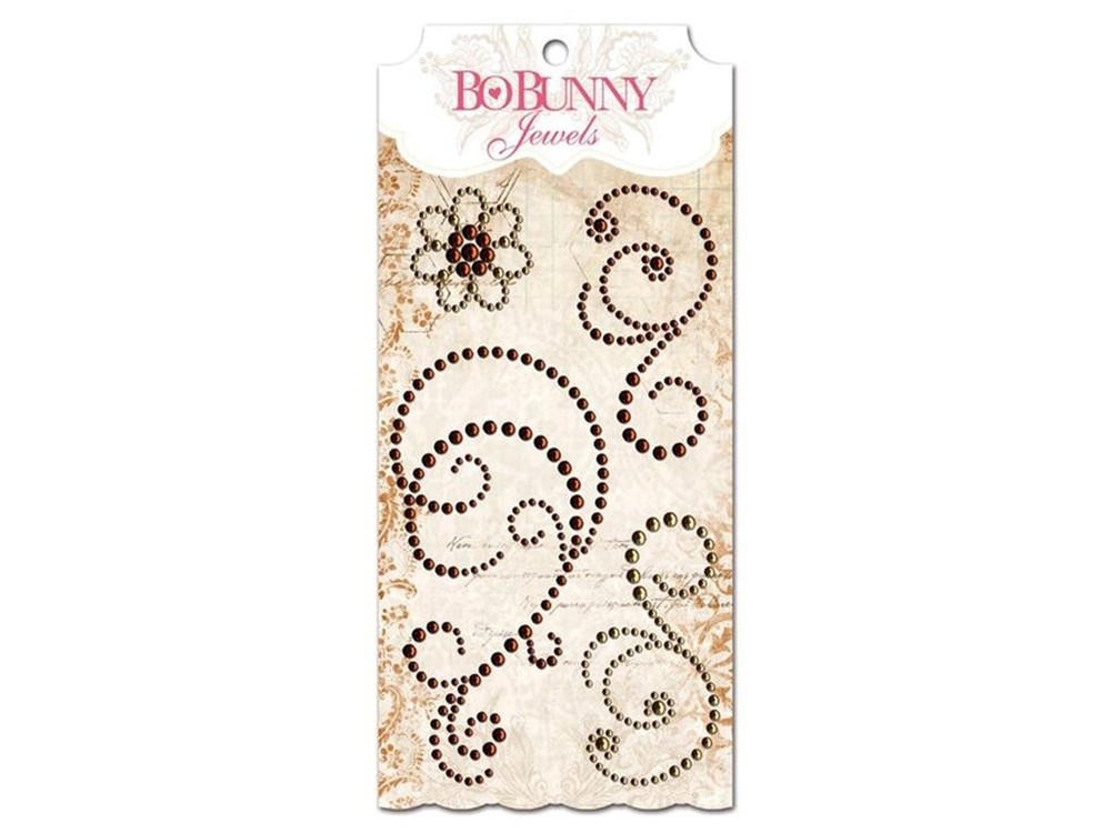 Bo Bunny Jewels «Chocolate Jewels» Gorgeous Brown Swirls in 4 Different Designs