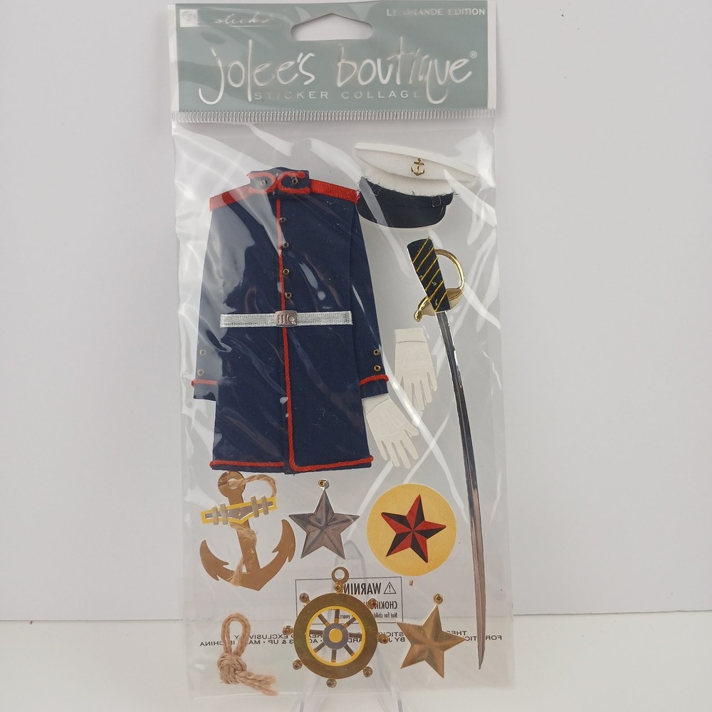 Jolee’s Boutique Marines Stickers SPJBLG003 Dress Uniform Cover Sword Sticko