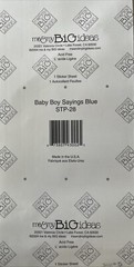 BLUE BABY BOY SAYINGS Sticker(18pc)MAMBI•Child•Mom’s Boy•Newborn•Kid•Little Man•