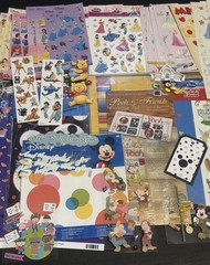 Scrapbooking Lot Disney Mickey Mouse Winnie The Pooh Princesses Sticker & Pages
