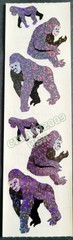 HAMBLY STUDIOS STICKERS PRISMATIC / GLITTER * GORILLAS * PRIMATE RARE VINTAGE