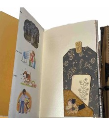Junk journal Summer Boys Fishing Dogs Yellow Black Keepsake Book Handmade New