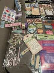 NEW Mixed Lot of 25 Stickers And Scrapbook Materials