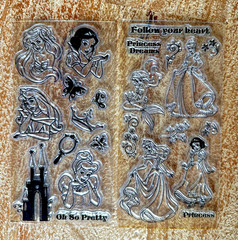 Disney Scrapbooking Stamping Supplies Mixed Lot Princess Travel New Paper Wizard