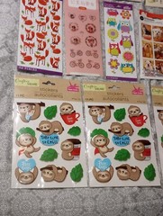 Lot Stickers Autocollants Animals Birds Cats Dogs Monkeys Fox Owl 68 SHEETS NEW