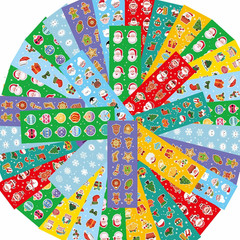 2115 Pcs Easter Stickers, 150 Sheets of Bunny & Egg Designs for Party Favors
