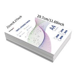 Wholesale A4 Self-adhesive Vinly Sticker Paper Waterproof Tear-off Resistant Scr