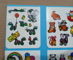 Vintage 1980s Prism Sticker Lot 12 Vending Sheets Unicorn Gorilla Snail Frog BJ