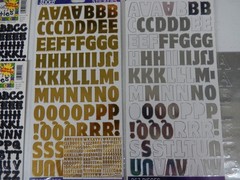 Large Sticker Lot of Letters & Numbers for Scrapbook & Card Making Lot Approx 20