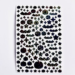 Holographic Sparkle Halloween Sticker Sheet! – Choose a Color!