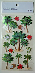 PALM TREE LOT OF 3 Recollections Stickers NEW! 665740 dimensional tropical