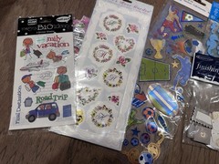 HUGE Lot 75+ Sheets Scrapbooking / Art Supplies / Embellishments Stickers Stamps