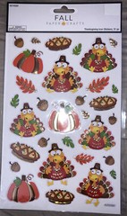 13 HL Paper Crafts Fall Themed Thanksgiving Icon Sticker Packs (each has 31 pcs)