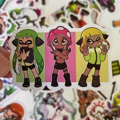 SPLATOON 50 stickers, video game, fantasy computers, water bottle everywhere