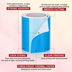 250 Per Roll 2×3″ Rectangle Inventory Color Coding Labels Blue 1 Roll