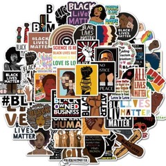 100 pcs BLM Stickers, Human Rights, Hydro flask laptop no residue, 099