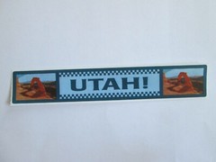 NEW S.R.M. Press Utah #19244 Header Sticker 6″ States Titles State Souvenir