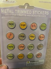 Brand New Sticker Lot -shadow box, leather, guitar picks, metal, bubble, frames!