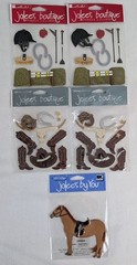 Lot 5 Jolee’s Boutique Western Horse Cowboy Scrapbook Stickers Rodeo