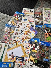 Mixed Lot of Stickers Tickets Guides . Stickopotamus, Disney, Paper Stuff Etc