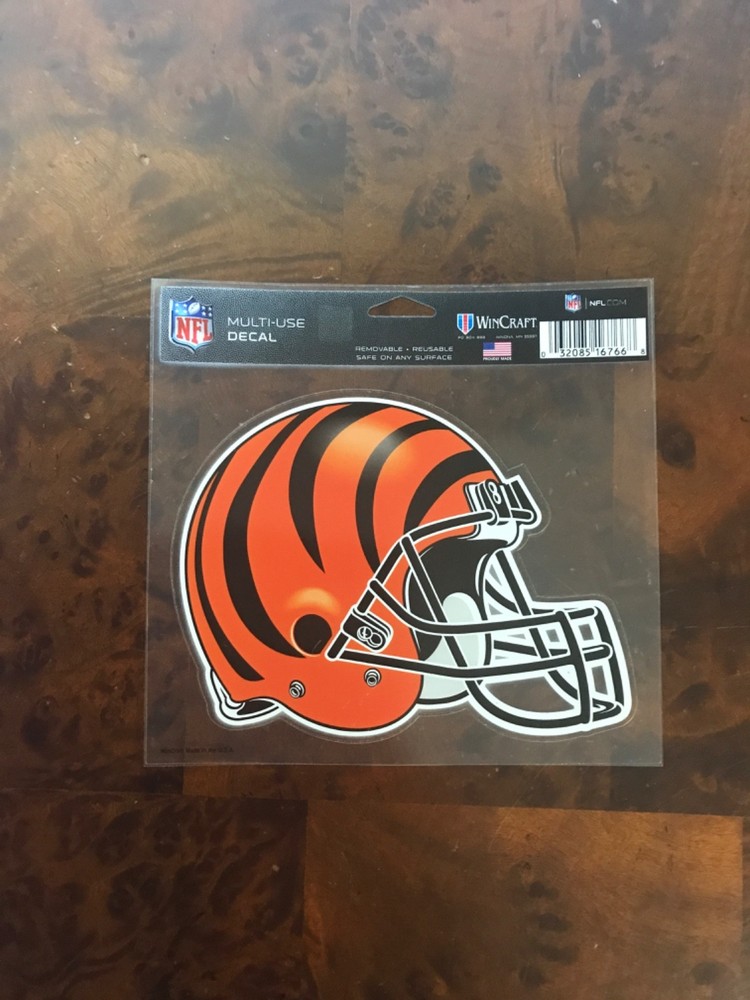 NFL Helmet Multi-Use Decal Reusable/Removable -WinCraft NEW – Cincinnati Bengals