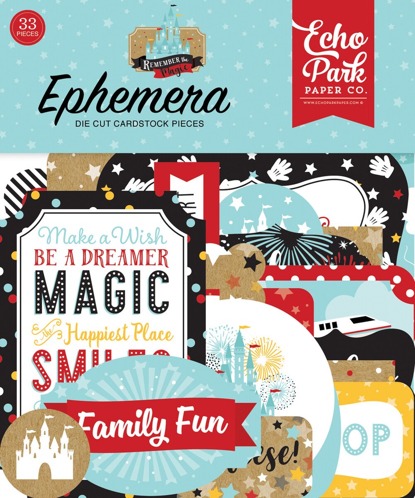 1 Pack of Echo Park Paper REMEMBER THE MAGIC Ephemera Pieces (REM208024)