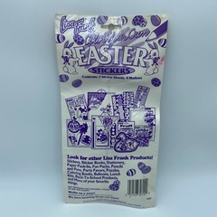 Vtg 90’s Lisa Frank Color Your Own Easter Stickers Bunny Eggs Rainbow