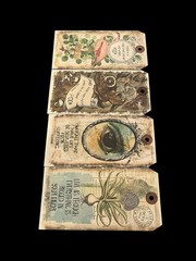 In The Land of Elsewhere Tags Mixed Lot Junk Journaling Crafting Gifts 6.25”x3”