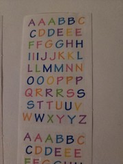 Mrs Grossman ALPHABITSY MULTI COLOR Stickers 2 Strips