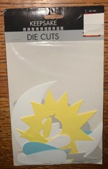 KeepSake Essentials Solid Die Cuts Weather Report Rain Drop Clouds Lightning Sun