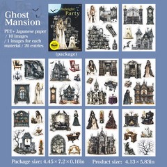 20 Sheets Gothic Witch Stickers Journaling Planner Scrapbooking Decorative Craft