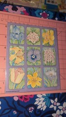 Vintage American Greetings Stickers Flowers Daffodil Iris Pansy Lily 1 Sheet