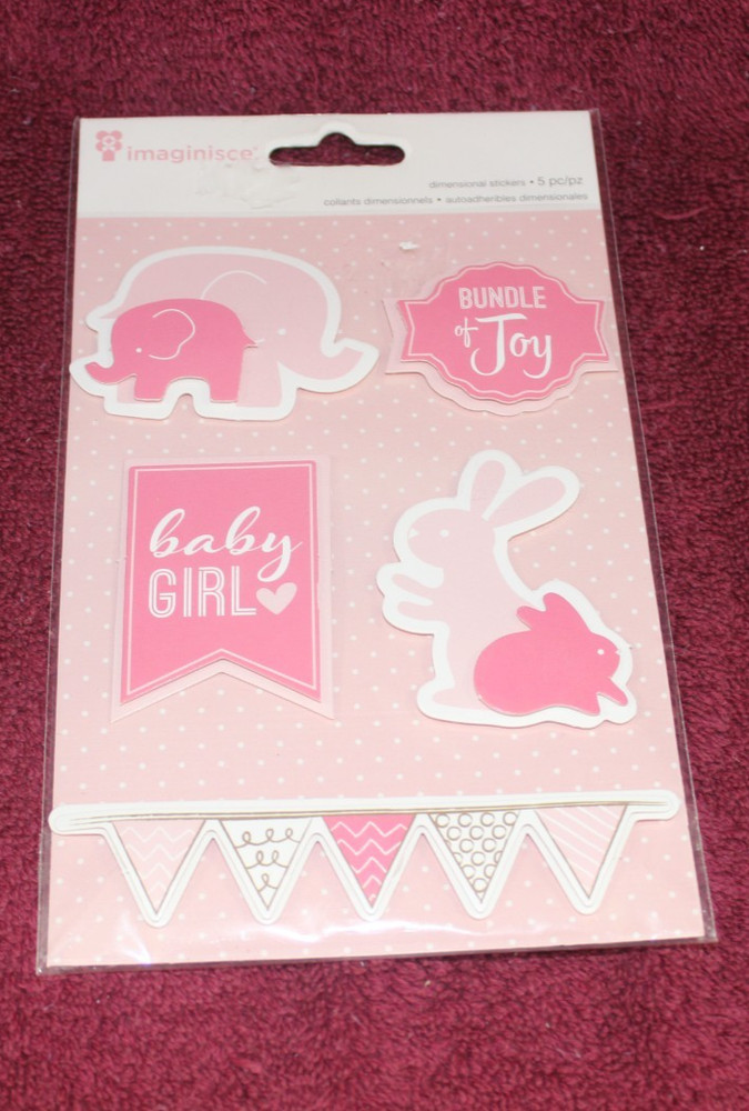 Imaginisce Dimensional Stickers – Baby Girl4