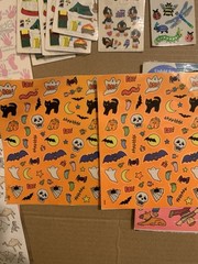 LOT VINTAGE 80s 90s SANDYLION + more STICKERS PACKS STRIPS Mix Prismatic