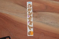 Vintage 1983 Cardesign TOOTS Sticker Strip KANGAROOS MUS #148 Mama & Joey family