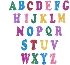 5 Sheets 210PCS Colorful Glittery Foam Self Adhesive Letters Stickers,Foam Le…