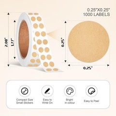 1/4 Inch Circle Sticker Labels, 0.25 Inch Round Adhesive Color-Code Dot Stick…
