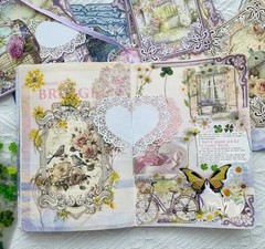 90 Sheets Vintage Scrapbook Paper Kit, Die-Cut Decorative and Decoupage Paper