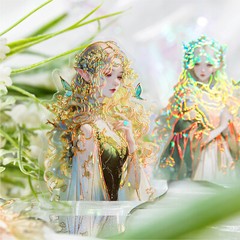 Stereo Laser Gold Fairy Elf Angel Stickers Shell-light Mermaid Scrapbooking DIY